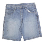 WRANGLER Mens Denim Blue Casual Shorts L W36 Carpenter Style Pockets