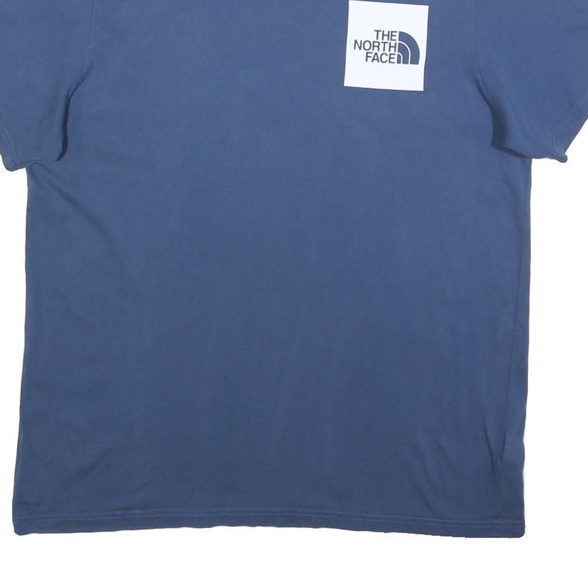THE NORTH FACE Mens Blue Graphic T-Shirt L Short Sleeve Crew Neck Casual