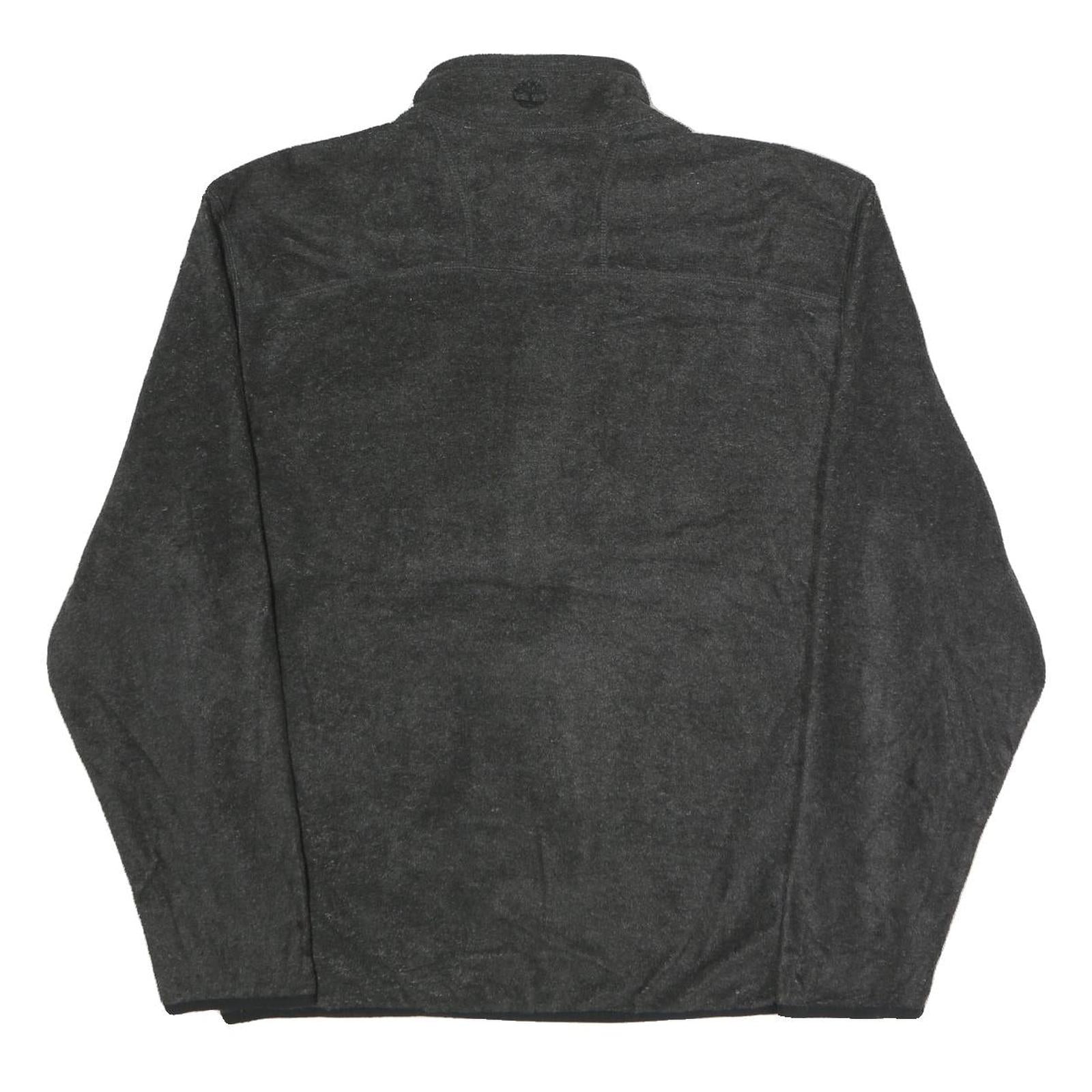 TIMBERLAND Mens Black Lightweight Jacket L Polyester Plain Zip Up Casual Outdoor