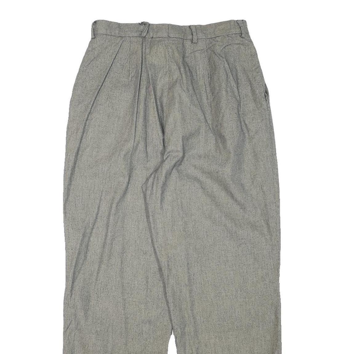 CORBIN Mens Cotton Blend Grey Relaxed Tapered Trousers W28 L27 Classic Casual