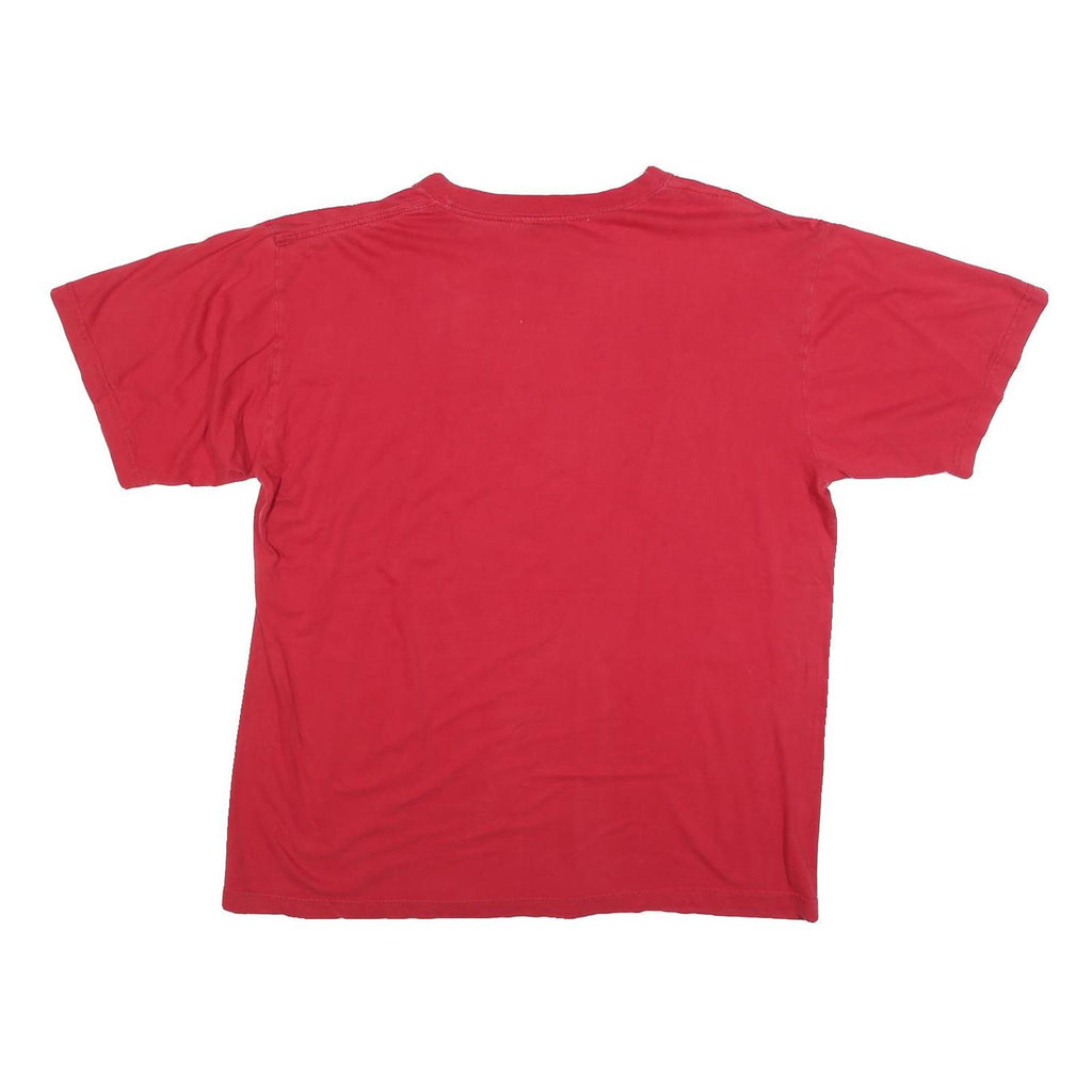 NHL Mens Red Flames Graphic T-Shirt XL Short Sleeve Crew Neck Hockey Club