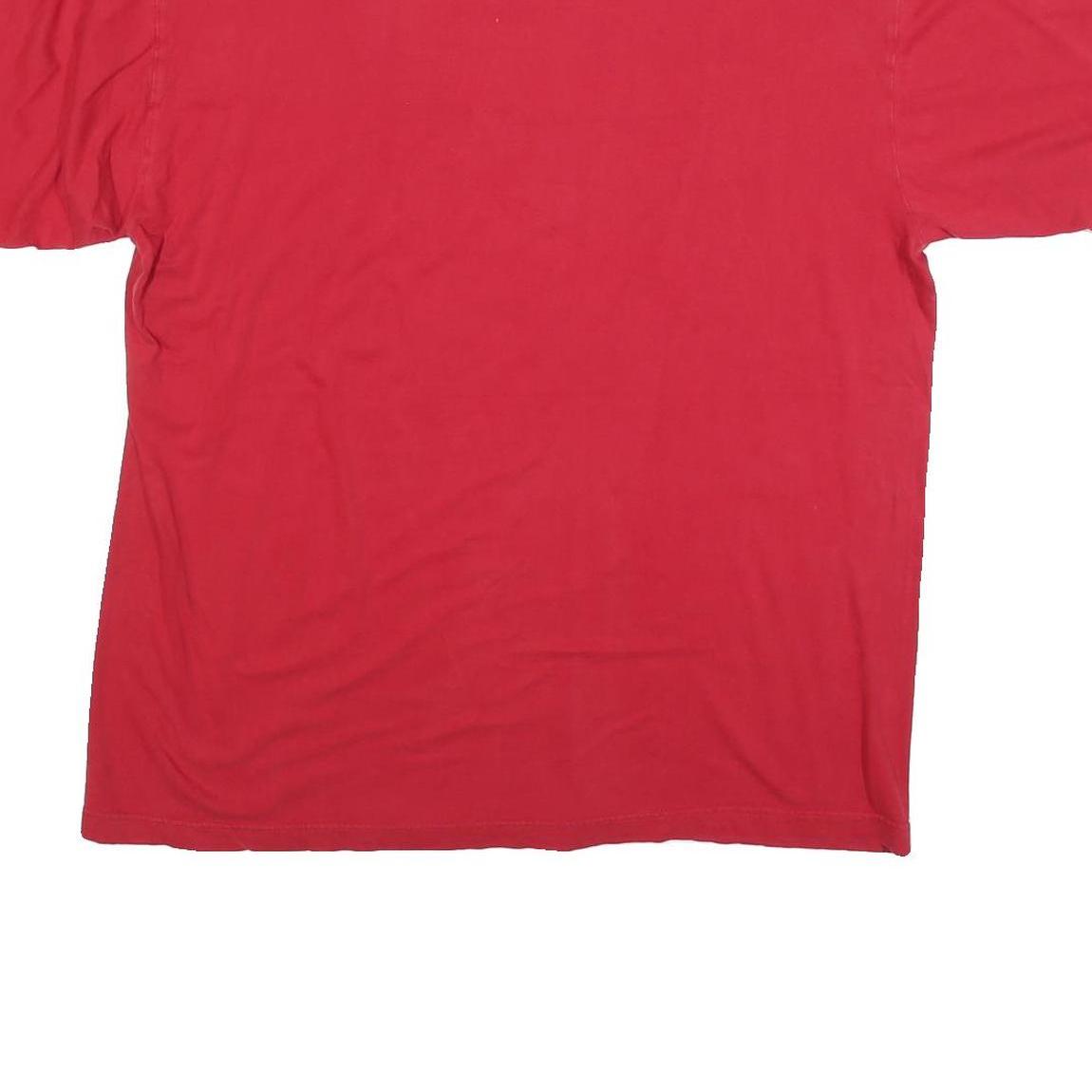 NHL Mens Red Flames Graphic T-Shirt XL Short Sleeve Crew Neck Hockey Club