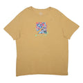 NIKE Mens Beige Graphic T-Shirt XL Short Sleeve Crew Neck Swoosh Logo