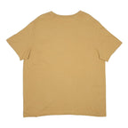 NIKE Mens Beige Graphic T-Shirt XL Short Sleeve Crew Neck Swoosh Logo