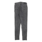 LEVI'S 721 Womens Jeans Black Slim Skinny Denim Medium W27 L28 Ripped Knee