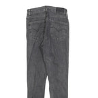 LEVI'S 721 Womens Jeans Black Slim Skinny Denim Medium W27 L28 Ripped Knee