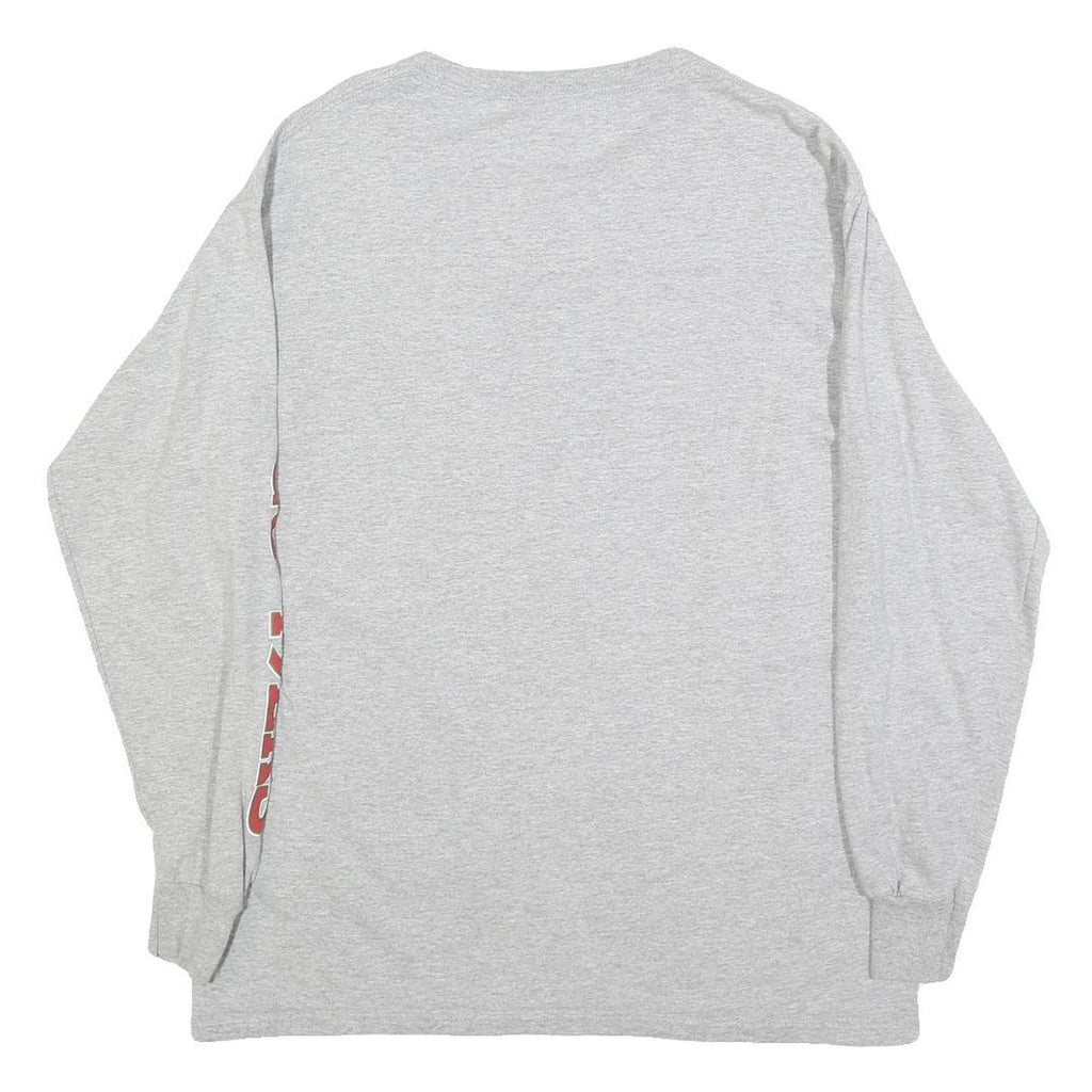 NFL Mens Grey San Francisco 49ers Graphic T-Shirt M Long Sleeve Crew Neck NFL