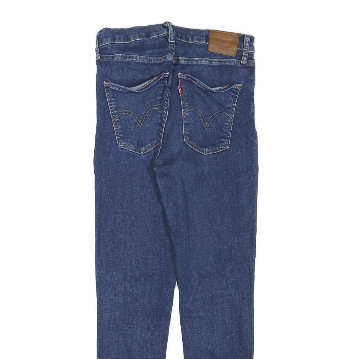 LEVI'S Womens Jeans Blue Slim Skinny Denim Medium W25 L26 Stretch Zip
