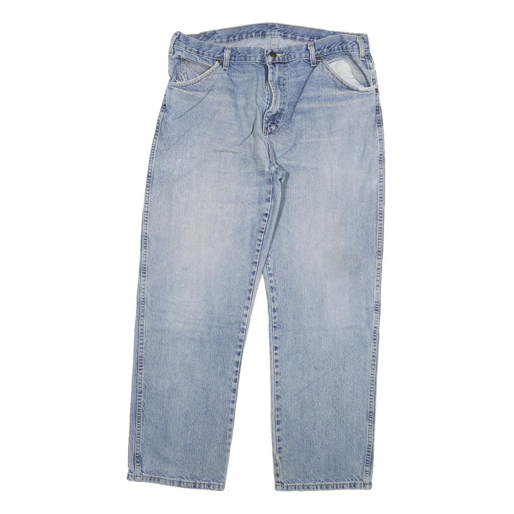 DICKIES Mens Regular Fit Blue Denim Jeans W36 L30 Zip Cotton Blend Classic