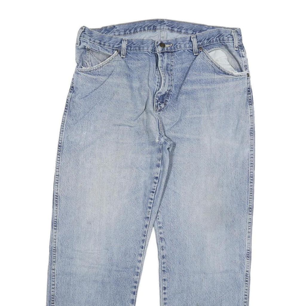 DICKIES Mens Regular Fit Blue Denim Jeans W36 L30 Zip Cotton Blend Classic