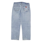DICKIES Mens Regular Fit Blue Denim Jeans W36 L30 Zip Cotton Blend Classic