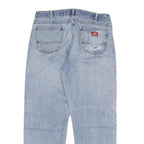 DICKIES Mens Regular Fit Blue Denim Jeans W36 L30 Zip Cotton Blend Classic