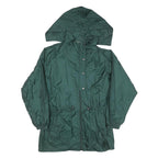 AS Womens Green Nylon Zip Jacket XL Shell Waterproof Outdoor Casual