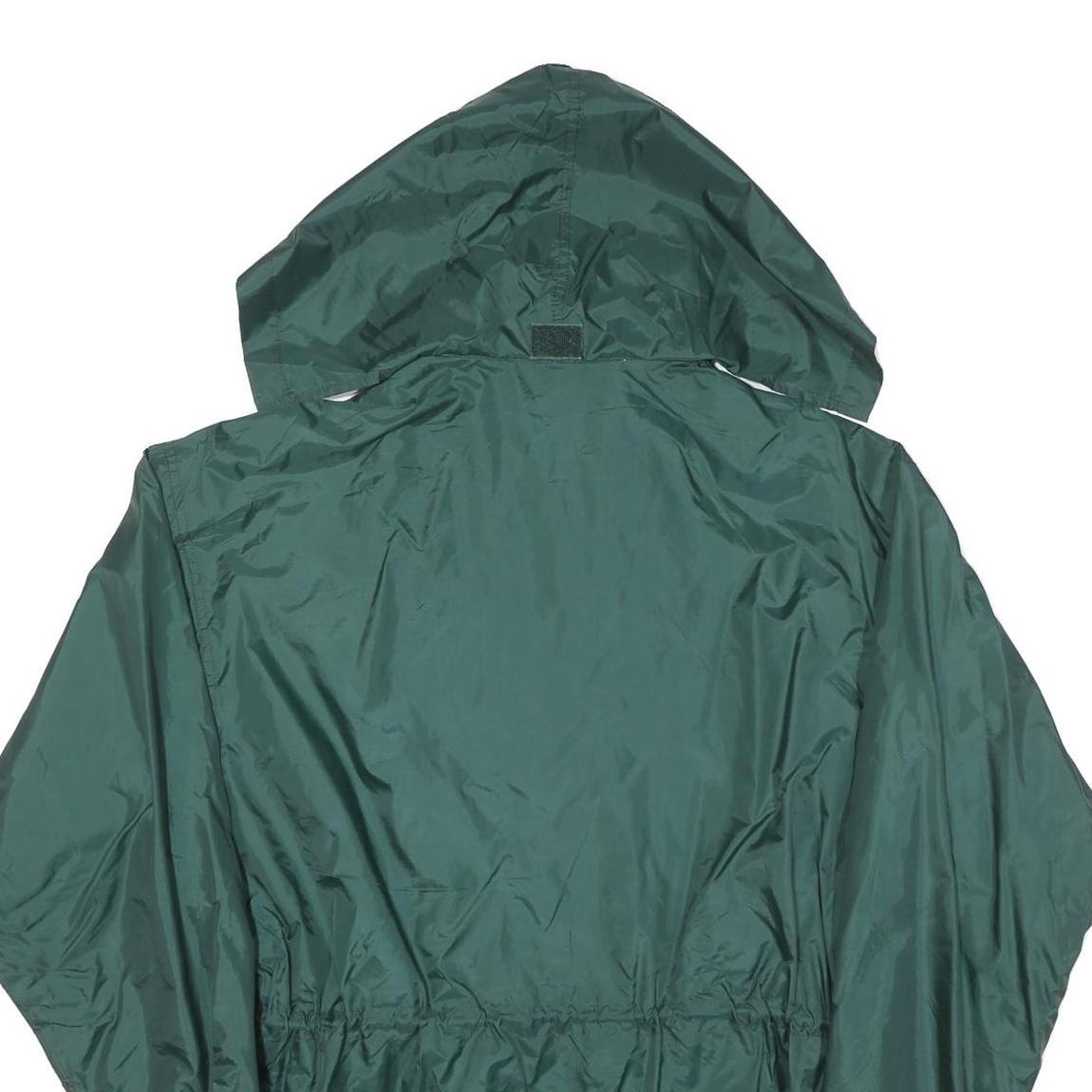 AS Womens Green Nylon Zip Jacket XL Shell Waterproof Outdoor Casual