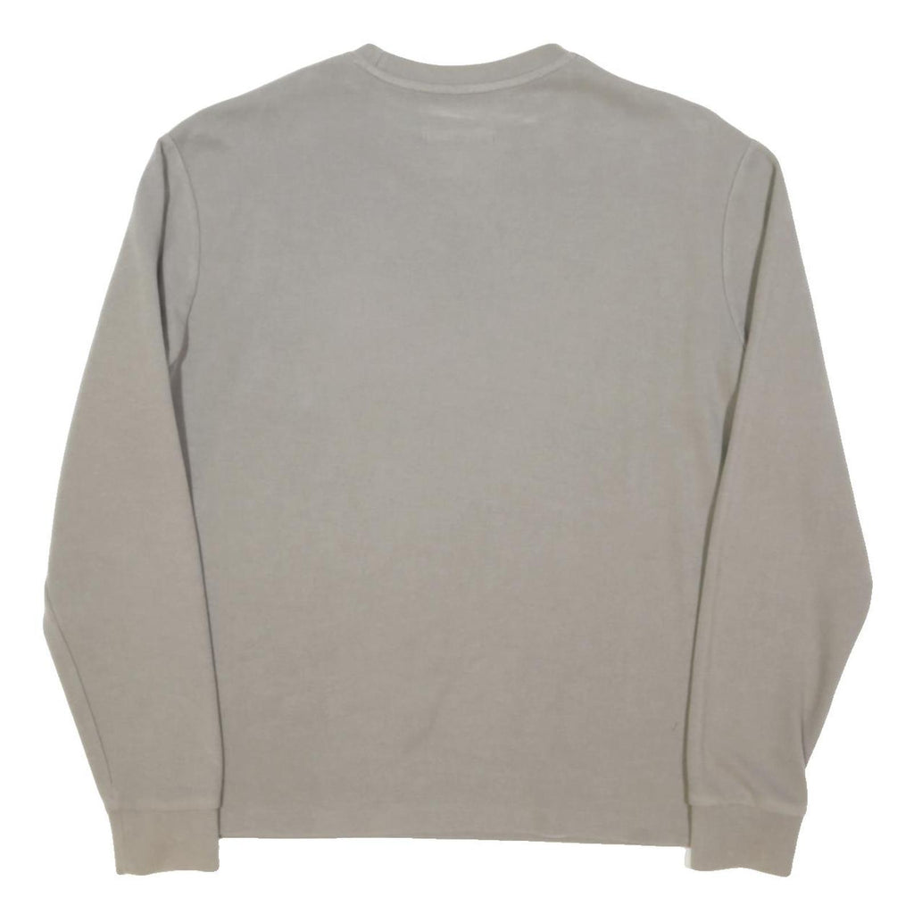 ALLSAINTS Mens Beige Crew Neck XS Cotton Blend Sweatshirt Casual Pullover