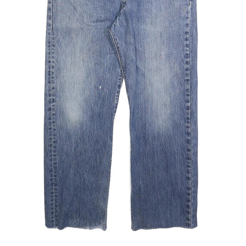 LEVI'S 501 Mens Jeans Blue Regular Straight Denim Medium W34 L26 Classic Button