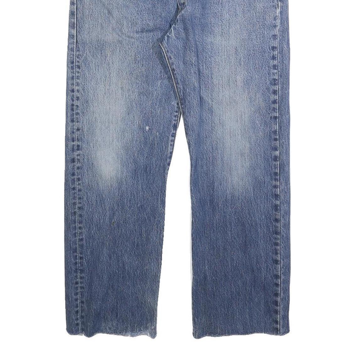 LEVI'S 501 Mens Jeans Blue Regular Straight Denim Medium W34 L26 Classic Button