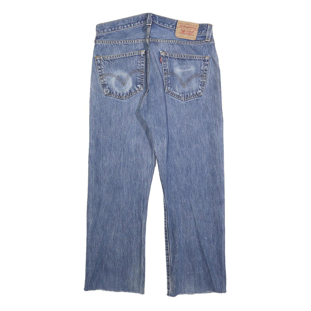 LEVI'S 501 Mens Jeans Blue Regular Straight Denim Medium W34 L26 Classic Button