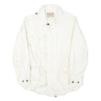 POLO RALPH LAUREN Womens White Jacket S Cotton Blend Plain Zip Casual