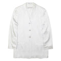 BLU CHARME Womens Blazer Jacket White Satin Viscose UK 10