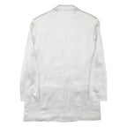 BLU CHARME Womens Blazer Jacket White Satin Viscose UK 10