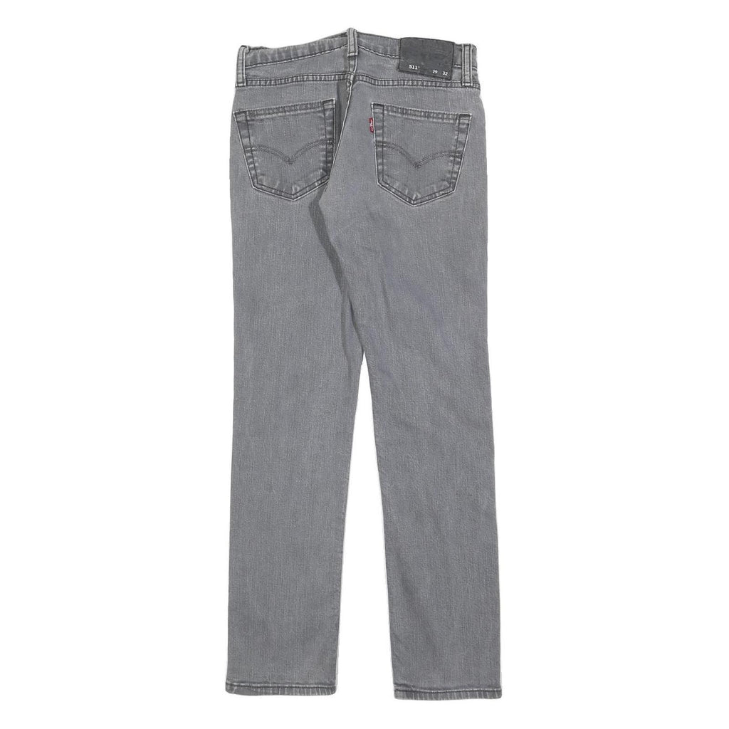 LEVI'S 511 Slim Mens Jeans Grey Slim Skinny Denim Medium W29 L28 Stylish