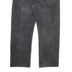 LEVI'S 505 Mens Jeans Black Regular Straight Denim Medium W32 L26 Classic Style