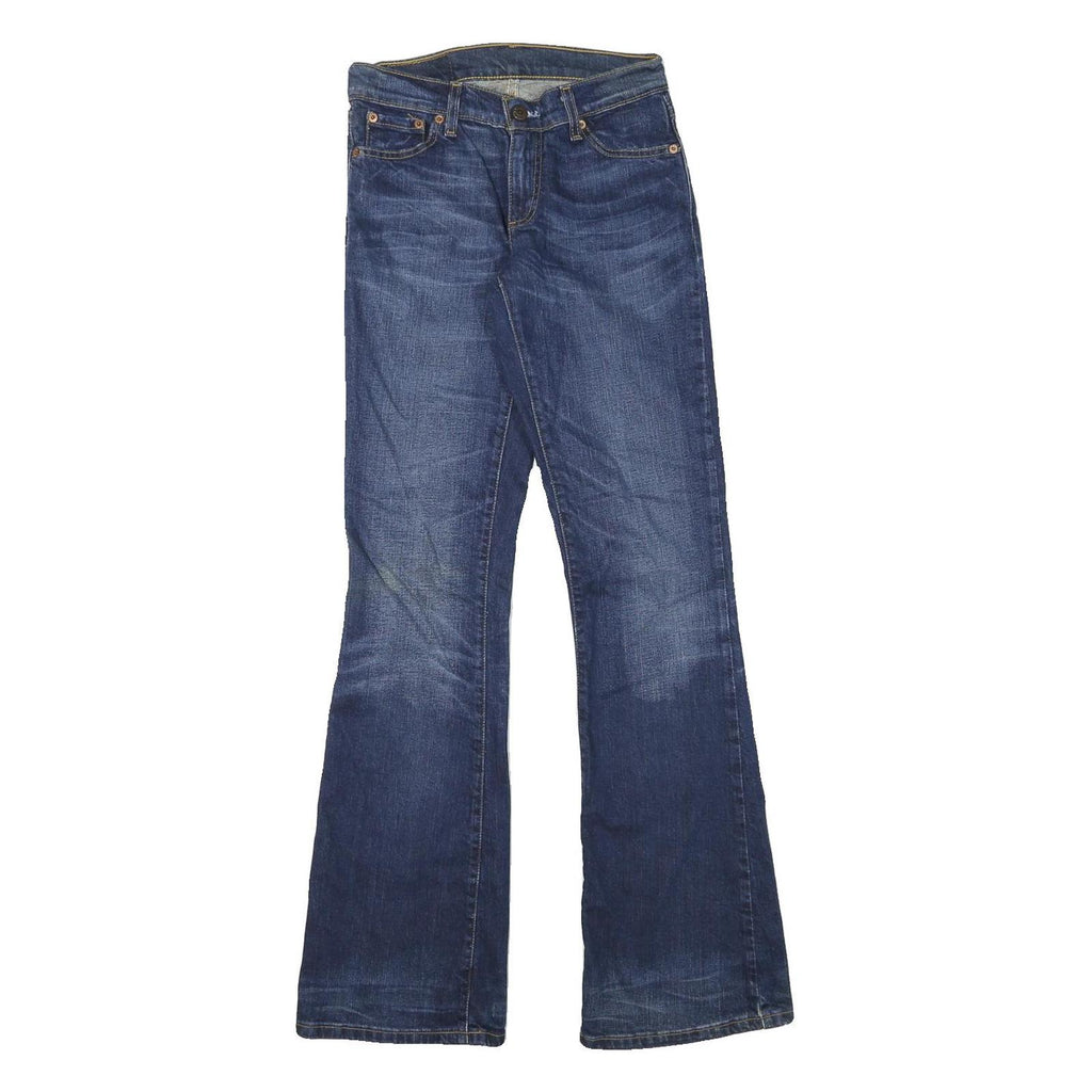 LEVI'S Womens Blue Regular Flared Denim Medium W26 L33 Jeans Classic Style