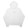 CHAMPION Mens White Pullover Hoodie M Cotton Logo Embroidered Chest