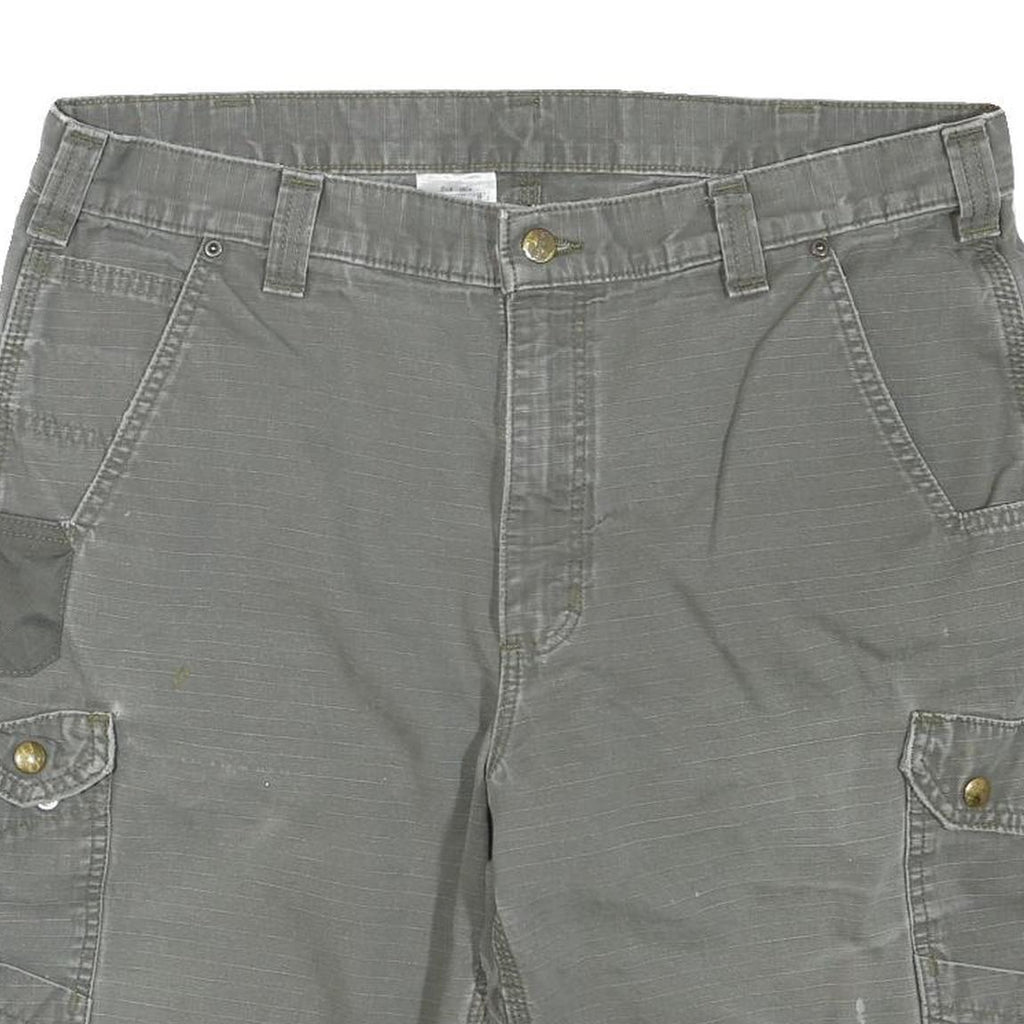 CARHARTT Mens Shorts Grey Casual Cargo L W38 Durable Workwear Pockets