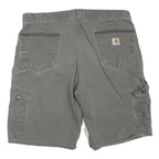 CARHARTT Mens Shorts Grey Casual Cargo L W38 Durable Workwear Pockets