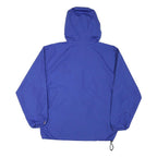CHAMPION Mens Blue Nylon Hooded Zip Jacket M Sports Casual Lightweight