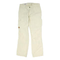 FJALLRAVEN Womens Cotton Beige Regular Fit Straight Leg Trousers W30 L29 Outdoor