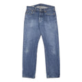 LEVI'S 501 Big E Mens Blue Regular Straight Denim Medium W32 L34 Classic Cotton