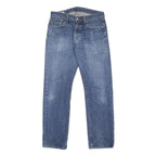 LEVI'S 501 Big E Mens Blue Regular Straight Denim Medium W32 L34 Classic Cotton