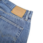 LEVI'S 501 Big E Mens Blue Regular Straight Denim Medium W32 L34 Classic Cotton