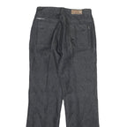 HAI BAO Womens Relaxed Jeans Denim Dark W28 L30 Cotton Blend Zip Pockets