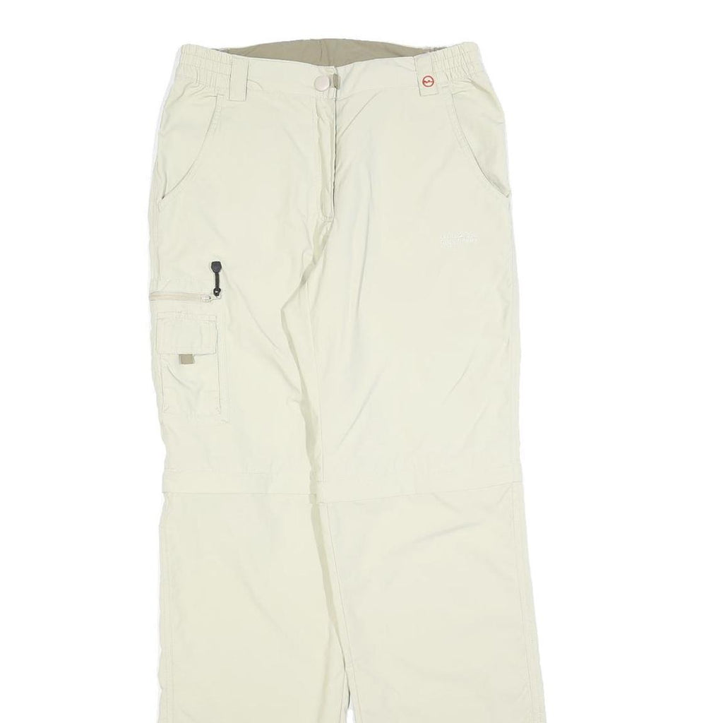 HIGH COLORADO Womens Beige Regular Fit Straight Trousers W28 L32 Outdoor Zip