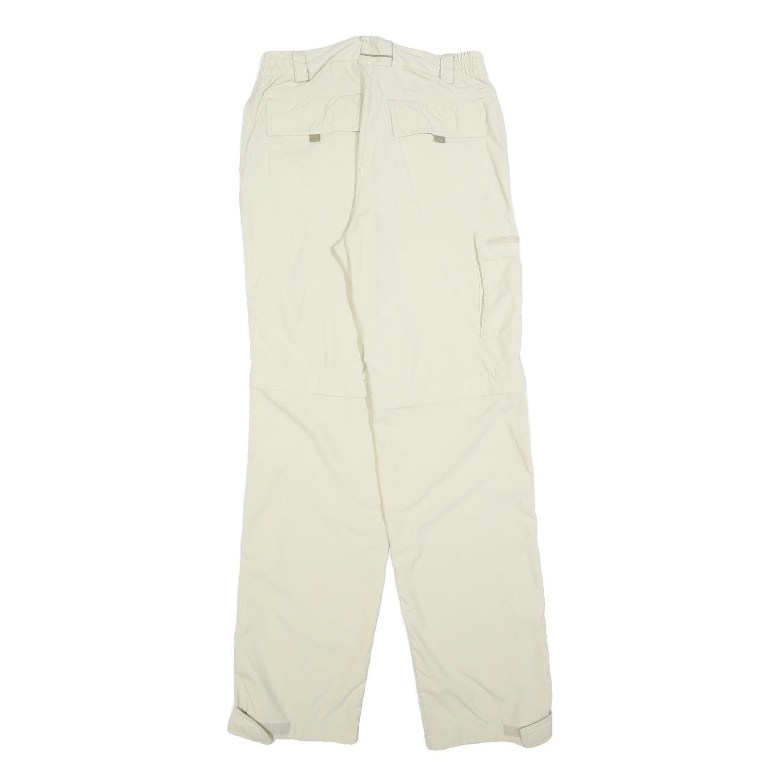 HIGH COLORADO Womens Beige Regular Fit Straight Trousers W28 L32 Outdoor Zip