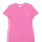 JACK WILLS Womens Pink & White Day Jersey Plain Short Sleeve Short Dress UK 16