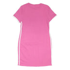 JACK WILLS Womens Pink & White Day Jersey Plain Short Sleeve Short Dress UK 16