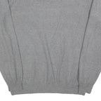 GUESS Mens Grey Plain Cotton Blend Jumper Crew Neck Basic Knit L Casual