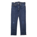 LEVI'S 511 BIG E Mens Slim Blue Denim Raw Cotton Blend Jeans W32 L30 Zip