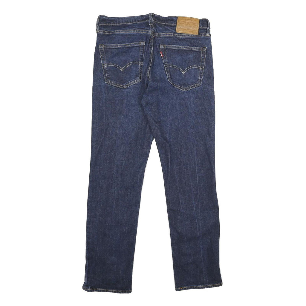 LEVI'S 511 BIG E Mens Slim Blue Denim Raw Cotton Blend Jeans W32 L30 Zip