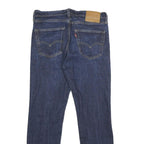 LEVI'S 511 BIG E Mens Slim Blue Denim Raw Cotton Blend Jeans W32 L30 Zip