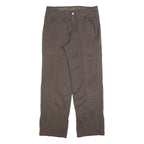 CHIEMSEE Womens Polyester Blend Brown Regular Fit Straight Leg Trousers W34 L32