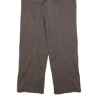 CHIEMSEE Womens Polyester Blend Brown Regular Fit Straight Leg Trousers W34 L32