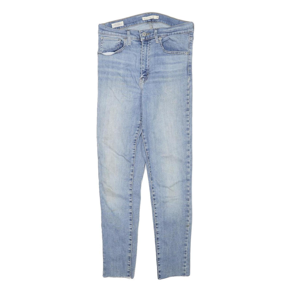 LEVI'S Womens Slim Light Blue Denim Jeans W26 L26 Zip Cotton Blend