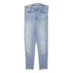 LEVI'S Womens Slim Light Blue Denim Jeans W26 L26 Zip Cotton Blend