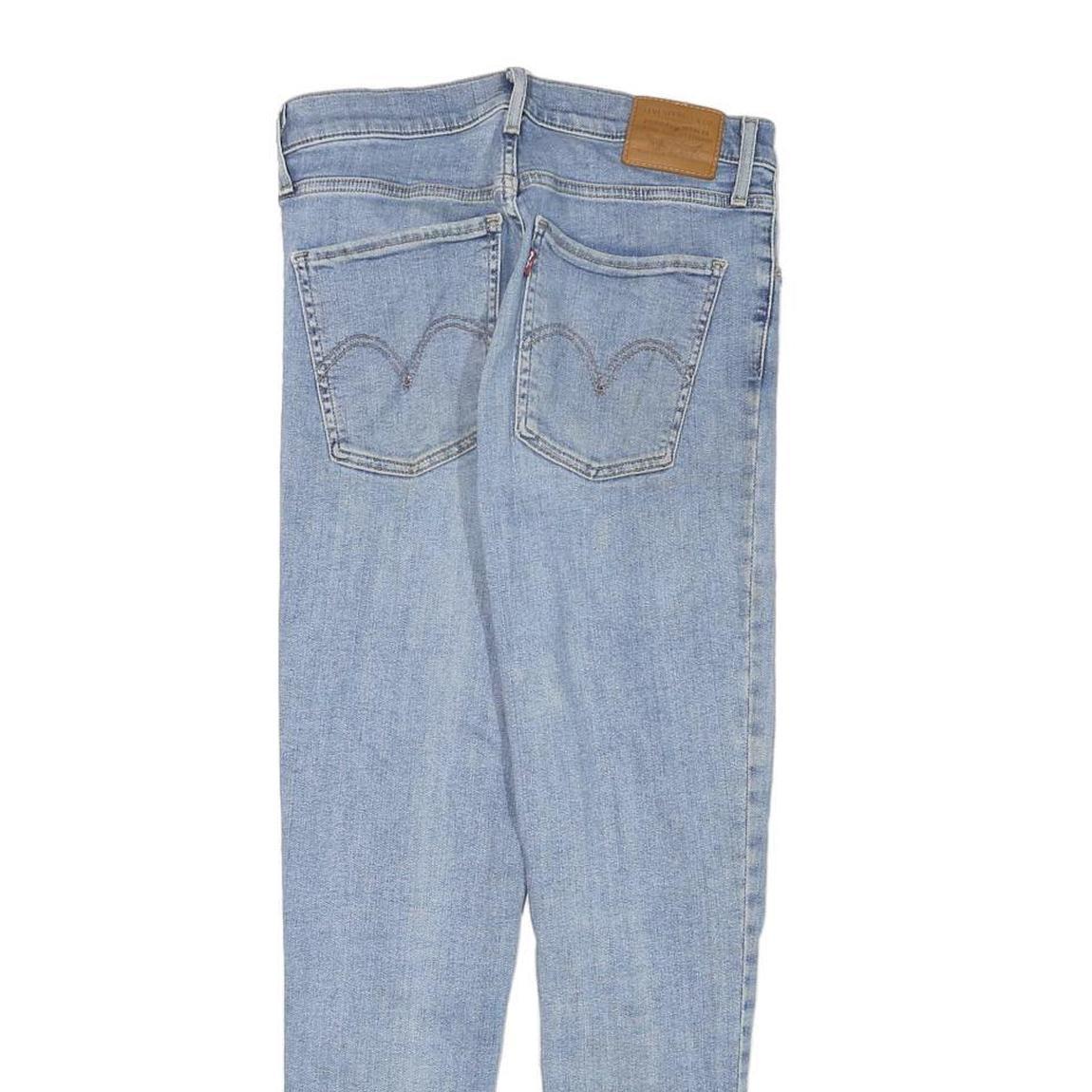 LEVI'S Womens Slim Light Blue Denim Jeans W26 L26 Zip Cotton Blend